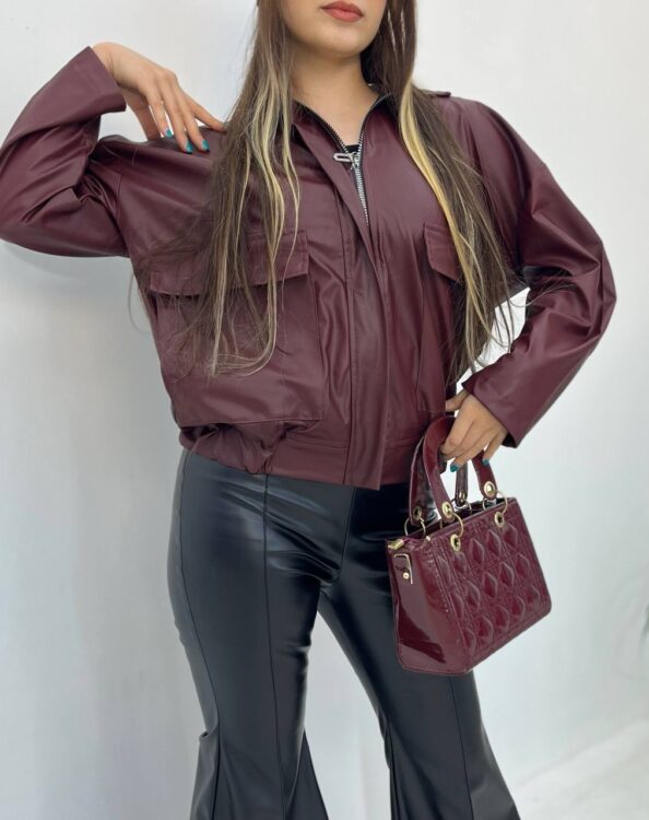 بامبر چرم خلبانی