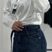 شومیز ساتن آستین گت