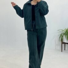 ست بامبر شلوار فوتر استر دار