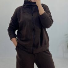 ست بامبر و شلوار یقه دو دکمه